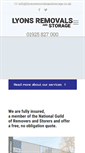 Mobile Screenshot of lyonsremovalsandstorage.co.uk